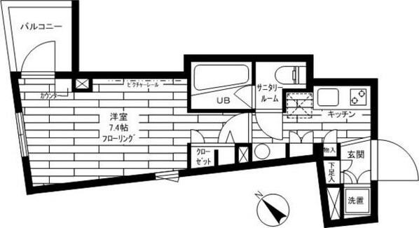 グランドコンシェルジュ用賀アジールコートの物件間取画像